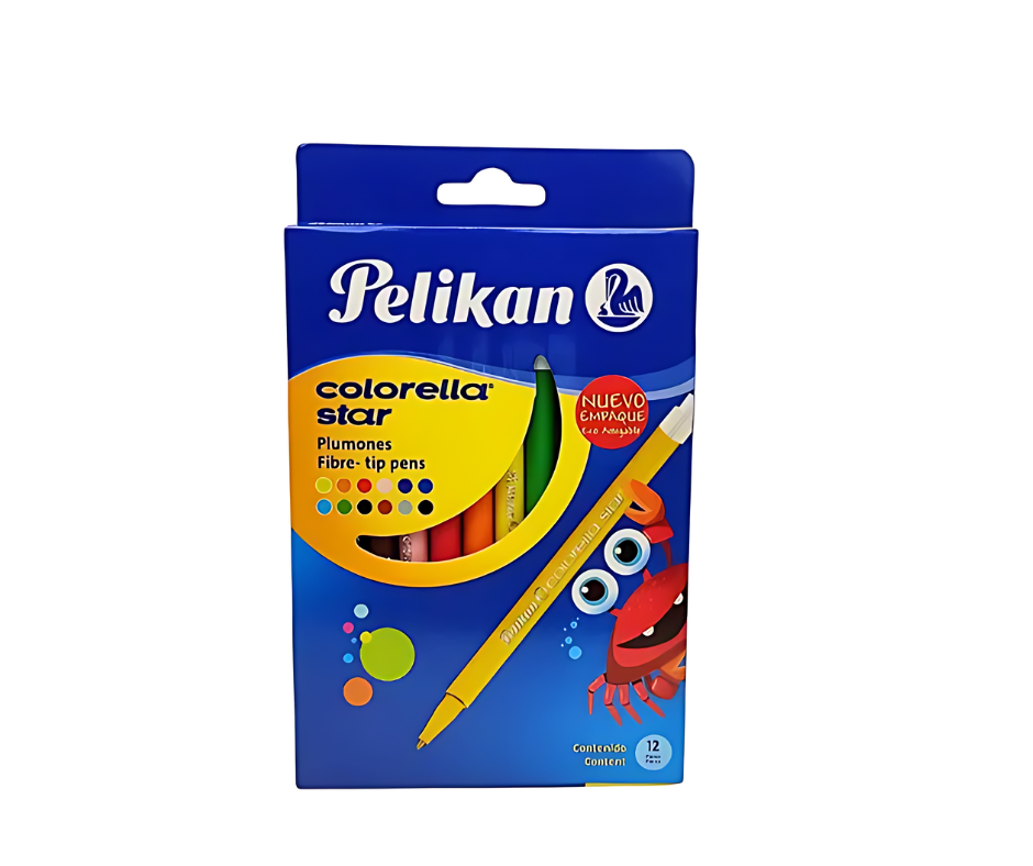 Plumones Pelikan x12