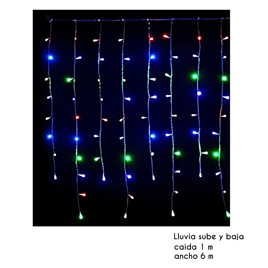 Luces led lluvia navidad