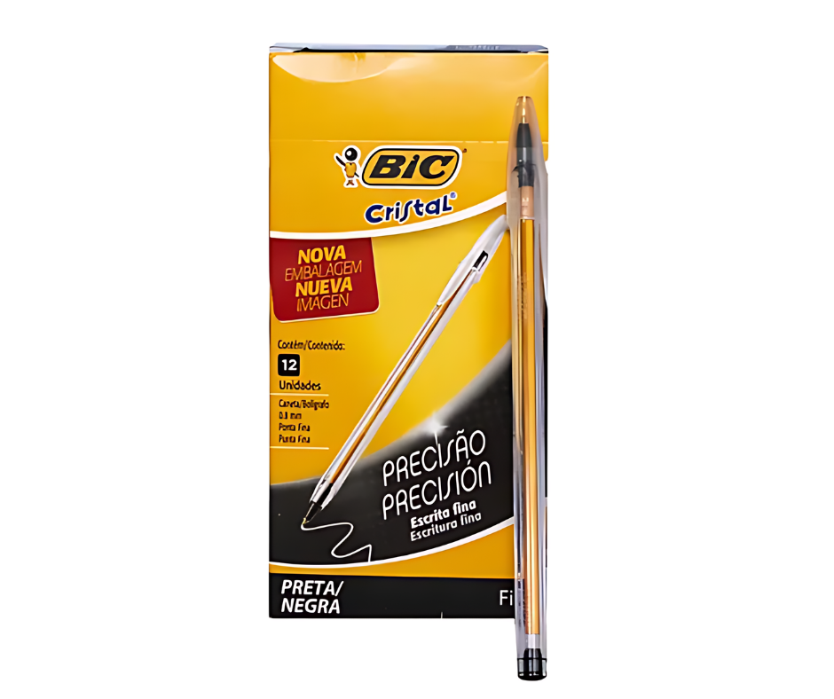 Esfero Bic Cristal x12