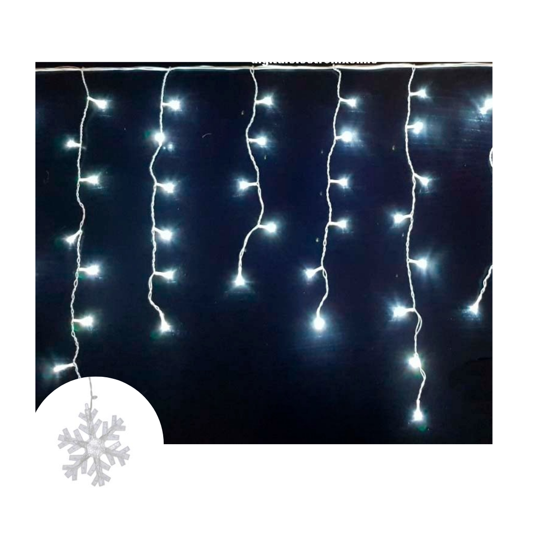 Luces led puntas decoradas navidad