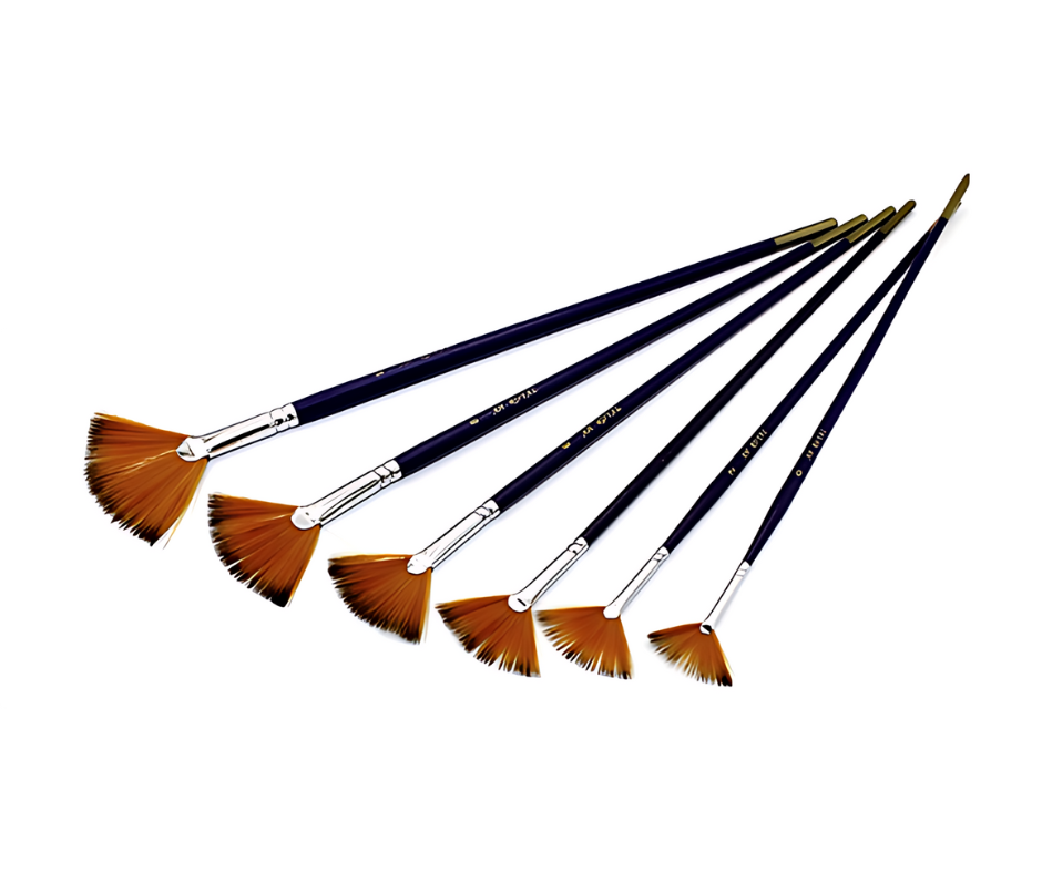 Set de Pinceles Abanico AH Royal x6