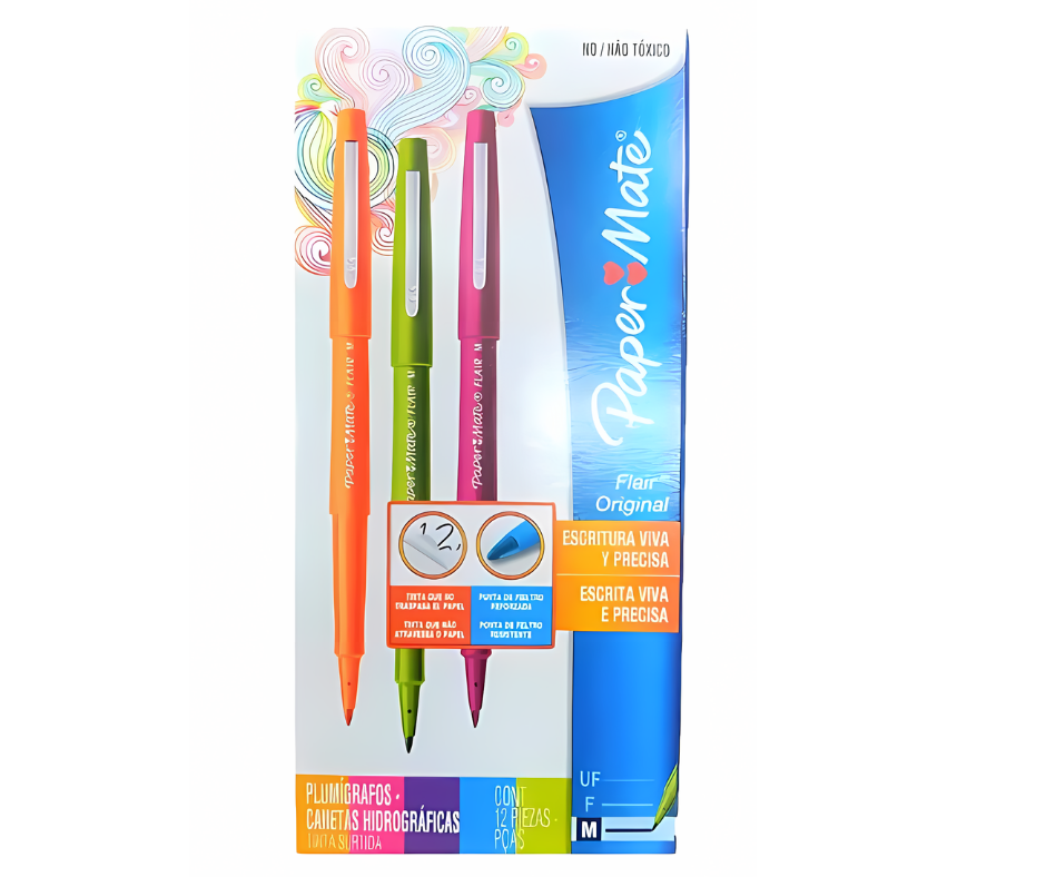 Plumon Permanente Flair Colores