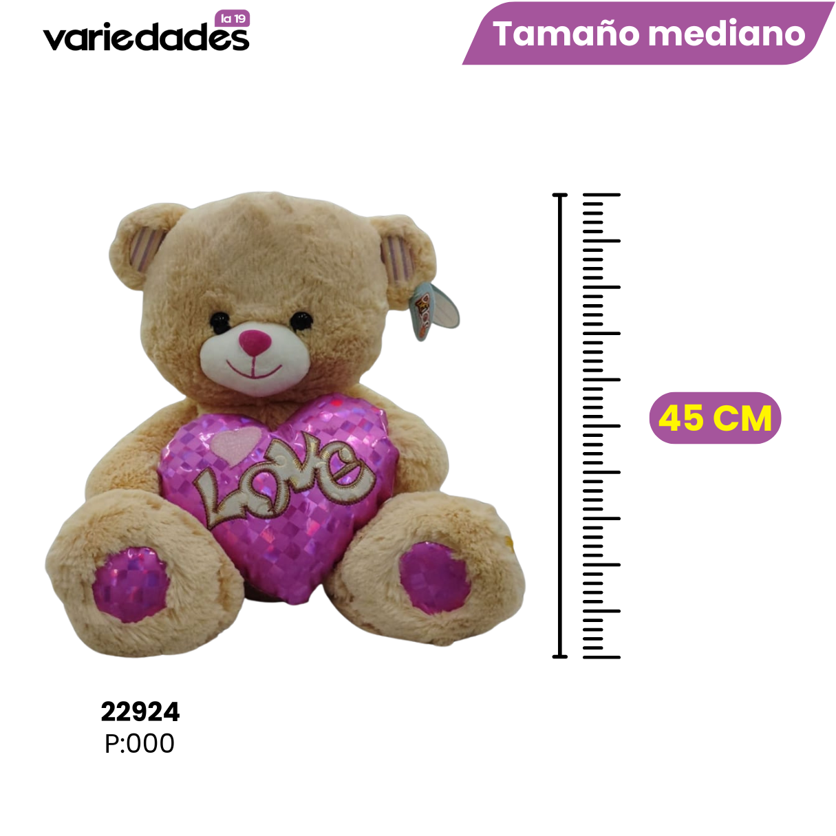 Peluche con corazón