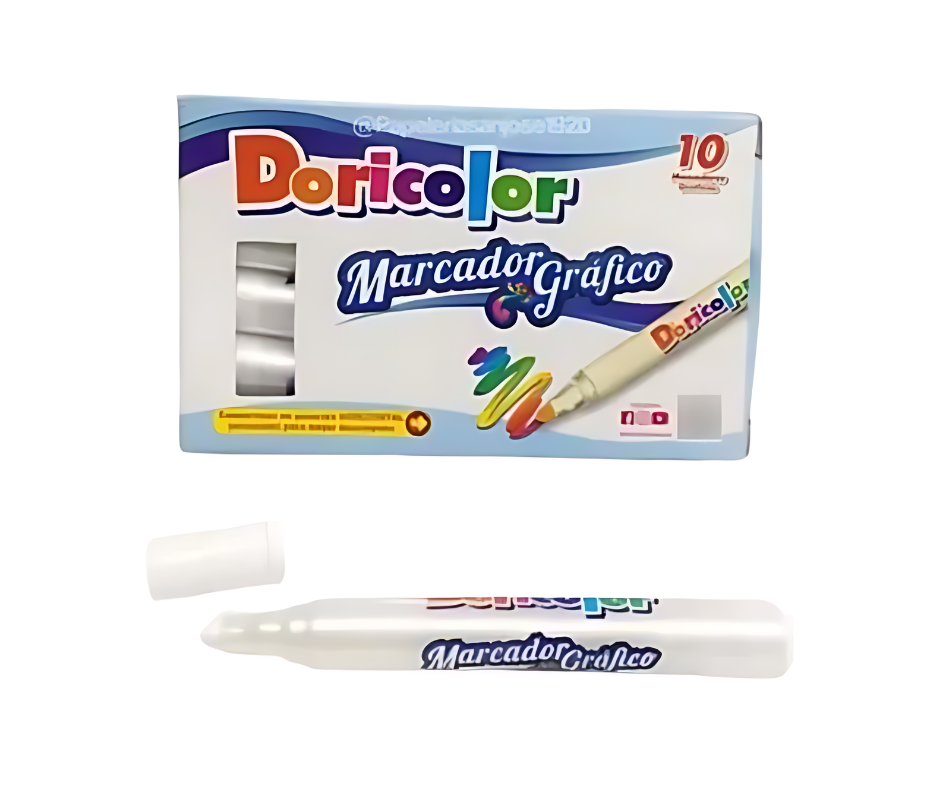 Marcador Grafico Blanco Doricolor