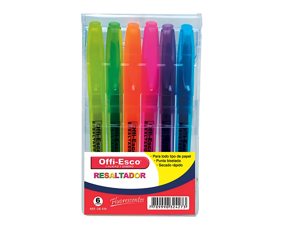 RESALTADOR OFFI-ESCO X 6 UND