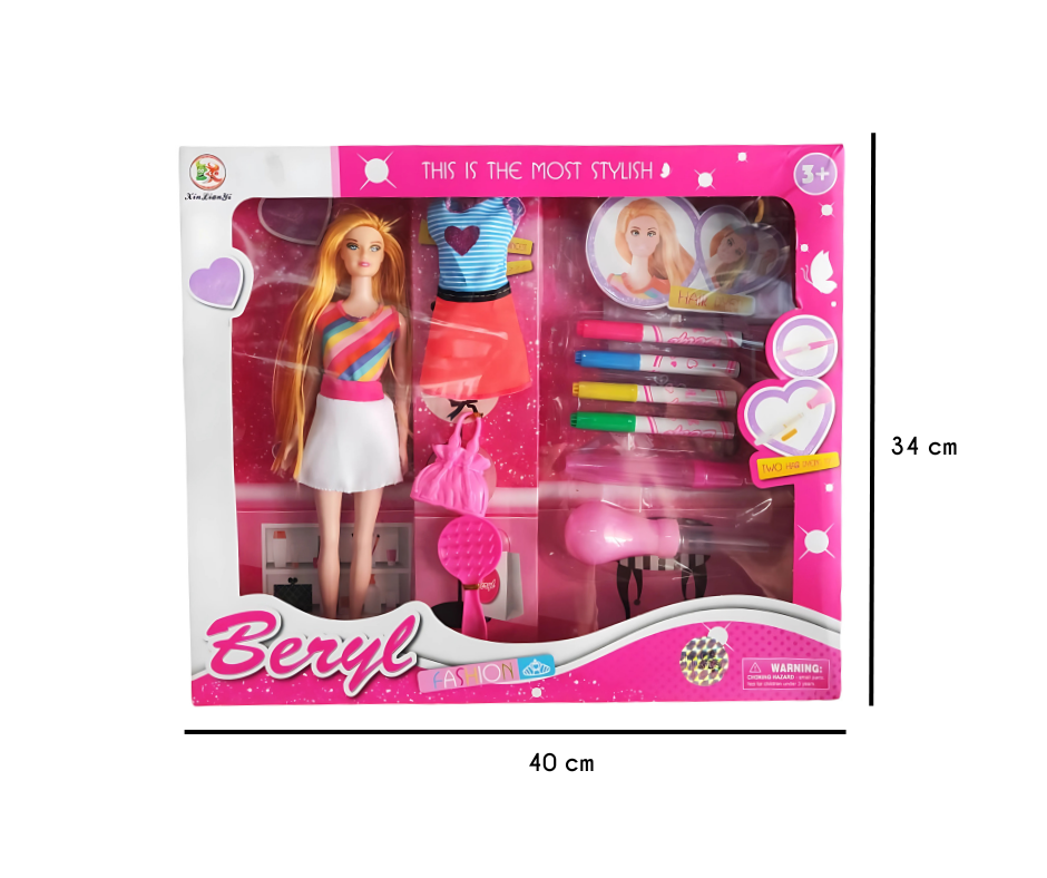 Juguete muñeca con accesorios