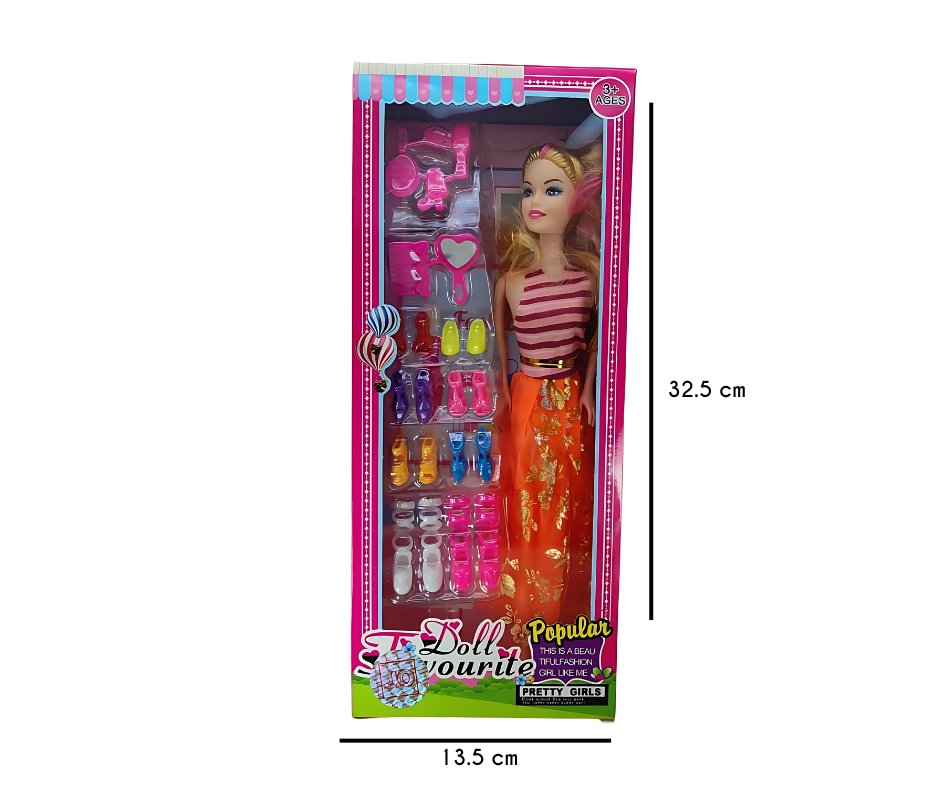 Juguete muñeca con accesorios