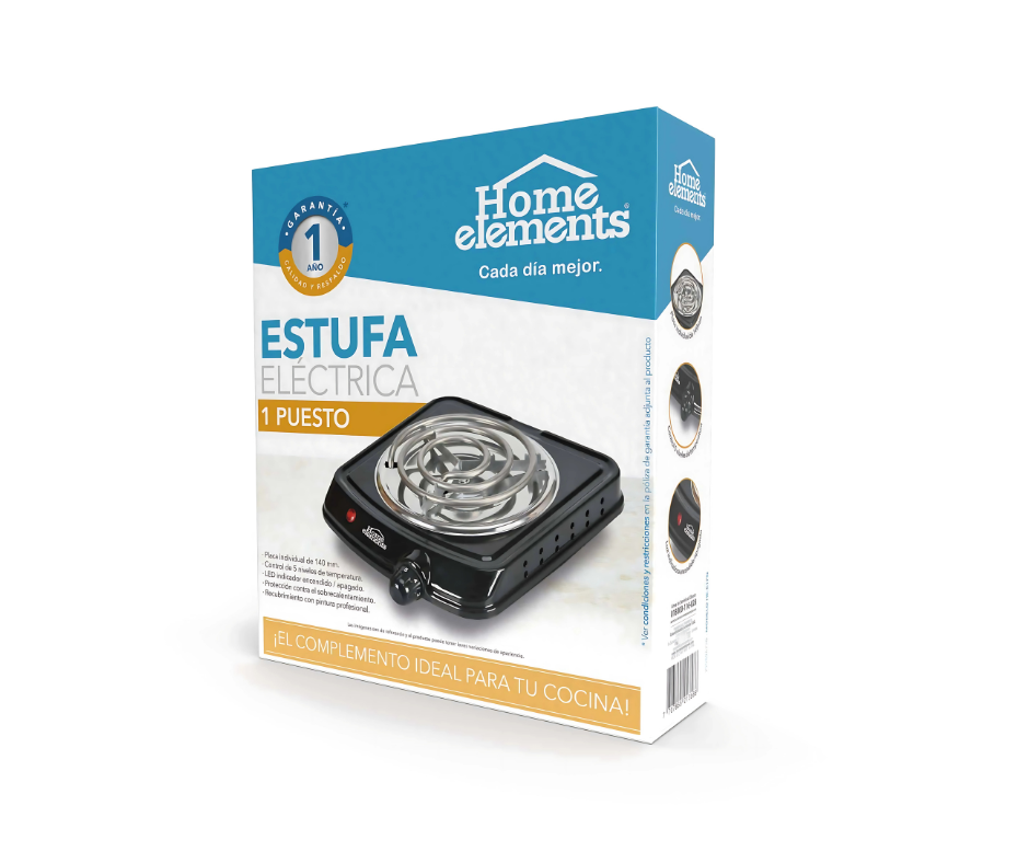 Estufa electrica de un puesto home elements