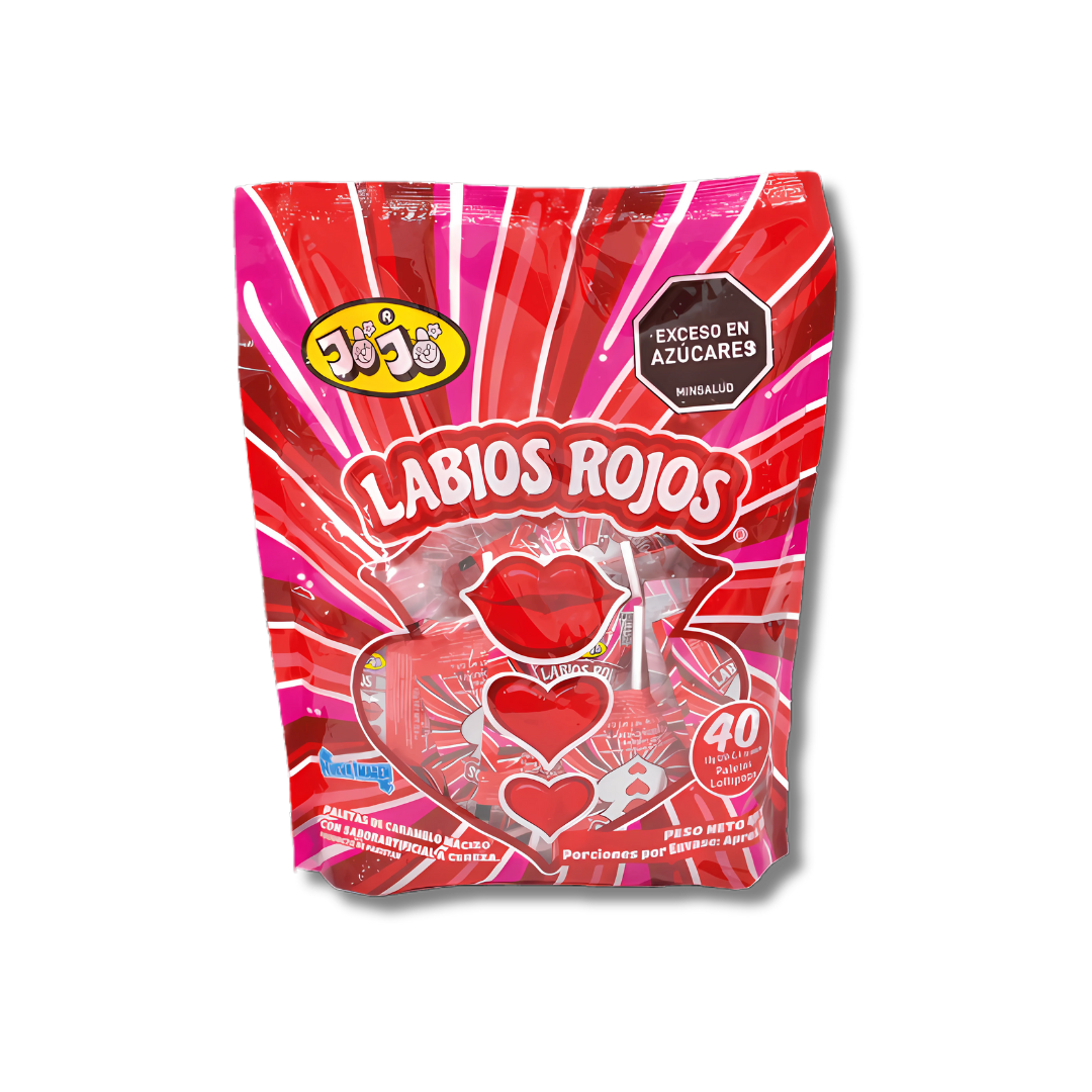 Paleta labios rojos