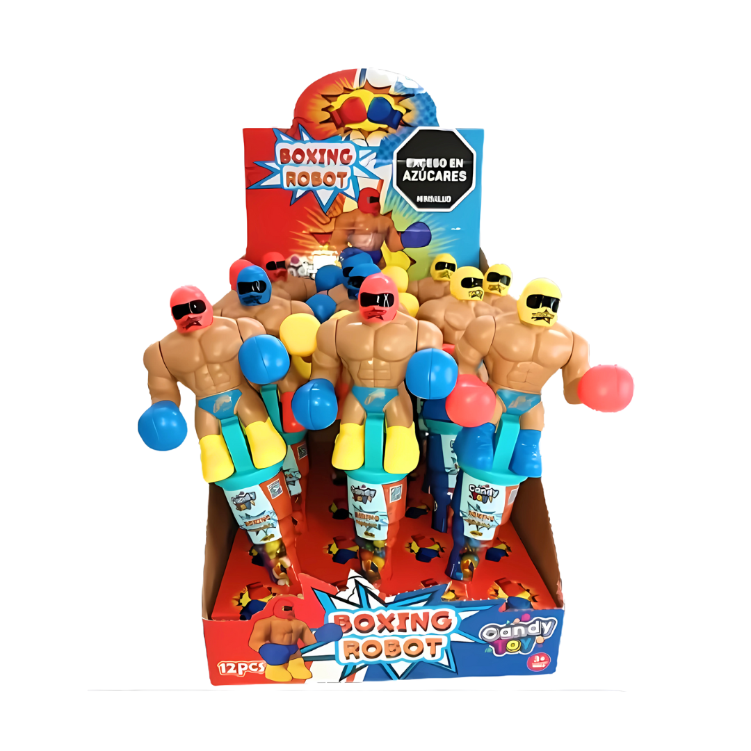Candy toy boxing robot