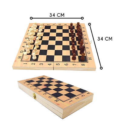 Tablero de ajedrez madera