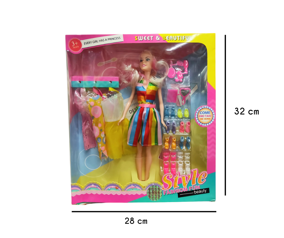 Juguete muñeca con cambio