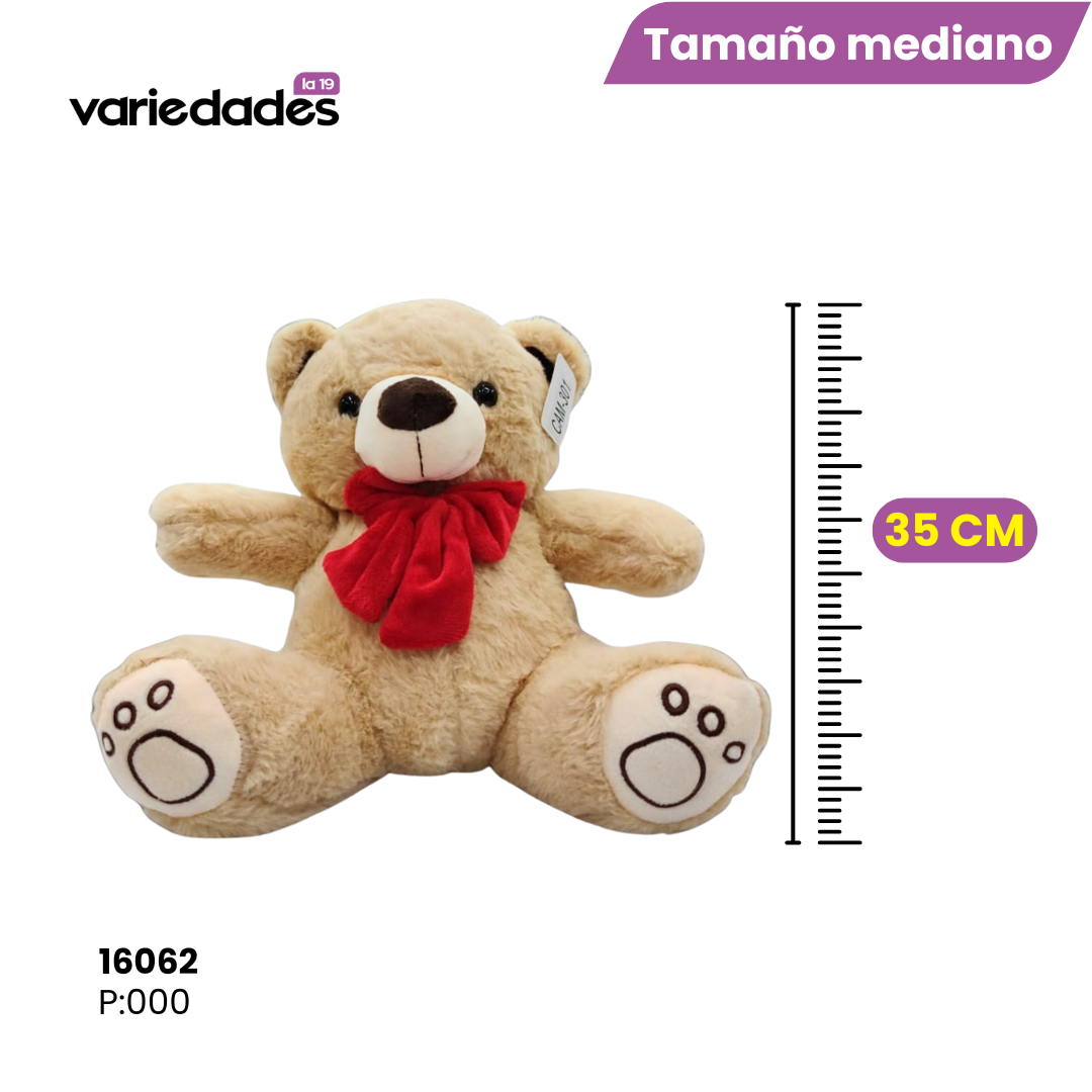 Peluche oso con moño