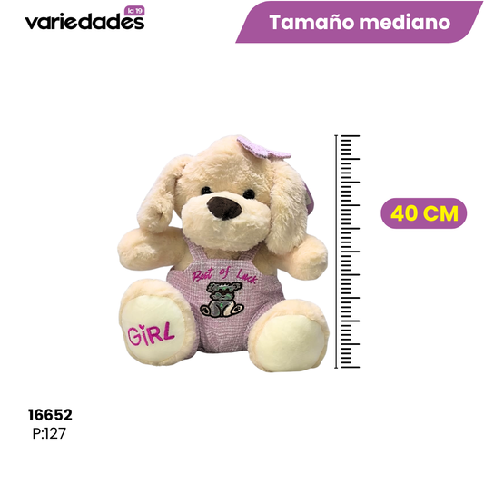 Peluche perro mediano