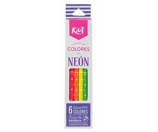 Lapices De Colores Norma Kiut Tonos Neon