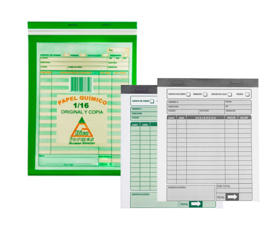 Facturero Quimico 1/16 Galvis