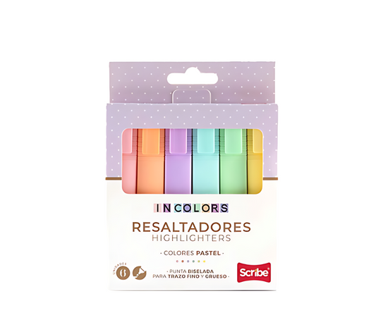 Resaltadores In Colors Scribe x6