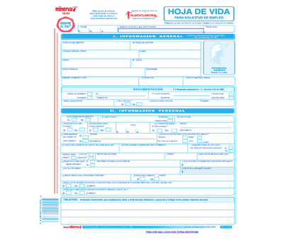 Hoja De Vida Doble
