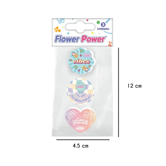 Borrador primavera flower power set