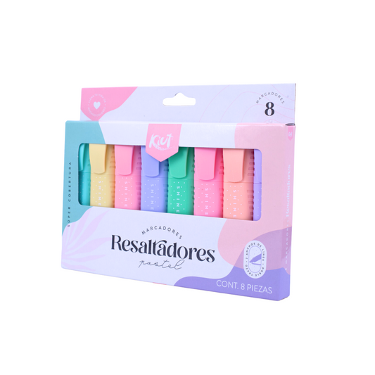 Resaltadores kiut pastel