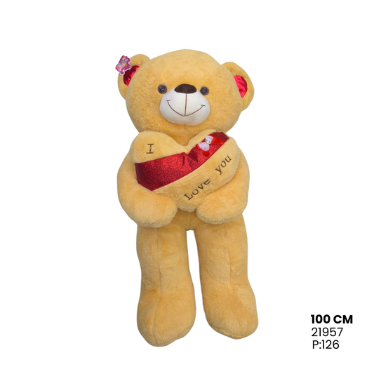 Peluche Oso Corazón Cinta