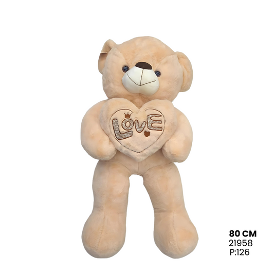 Peluche Oso Corazon Con Sonido