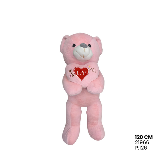 Peluche Oso Rosa Corazón