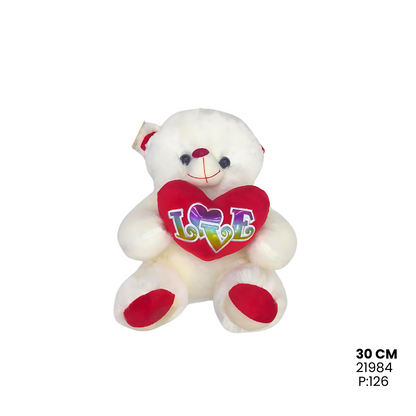 Peluche Oso Corazón Rojo