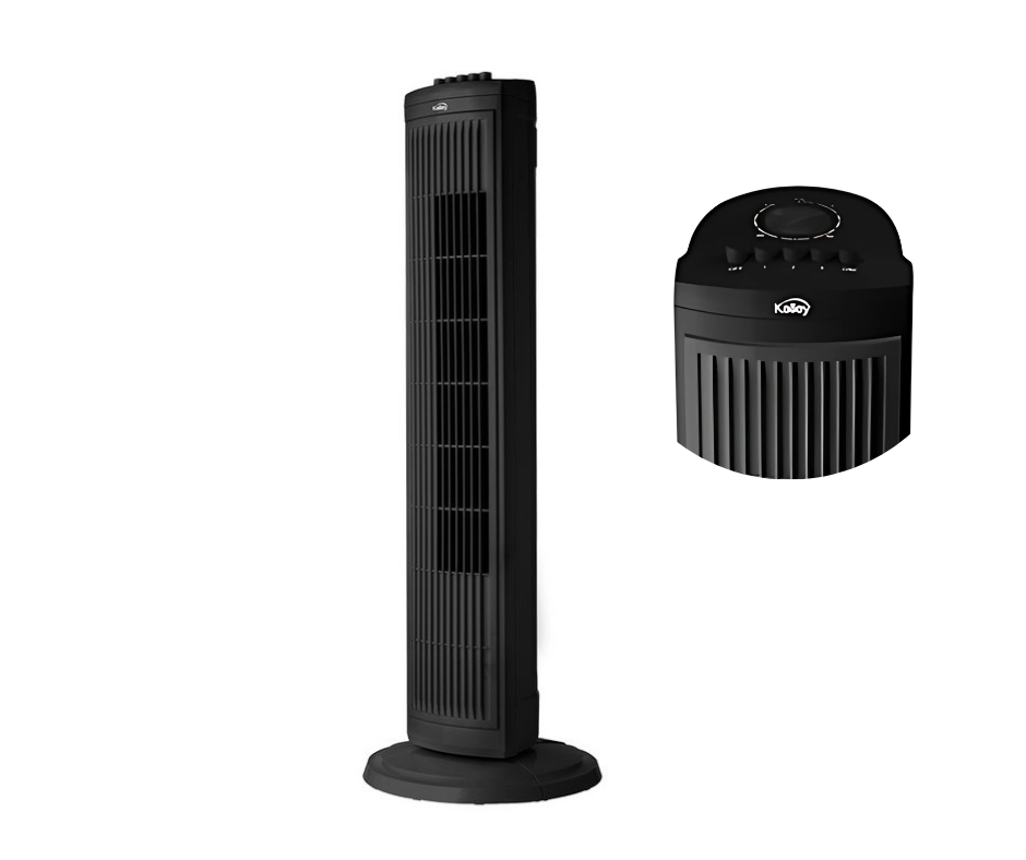 Ventilador kalley torre negro