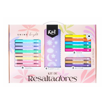 Kit resaltadores kiut