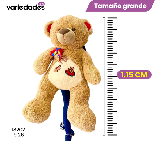 Peluche oso moño