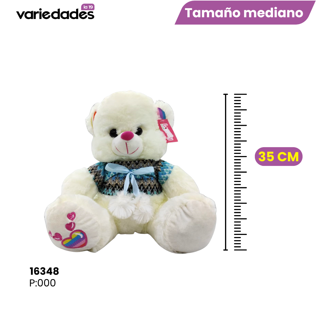 Peluche oso con saco