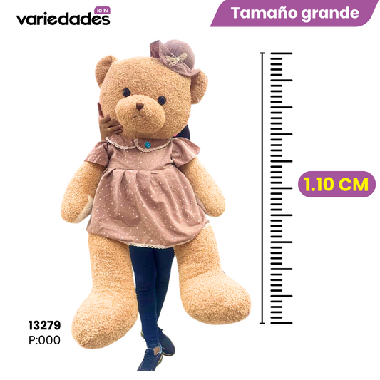 Peluche osa con vestido