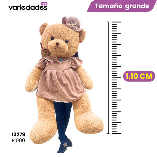 Peluche osita con vestido