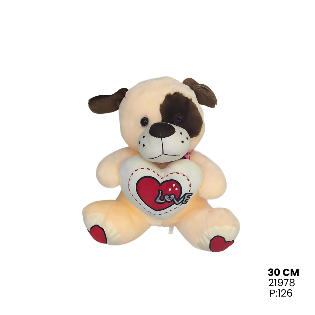 Peluche Perro Corazón
