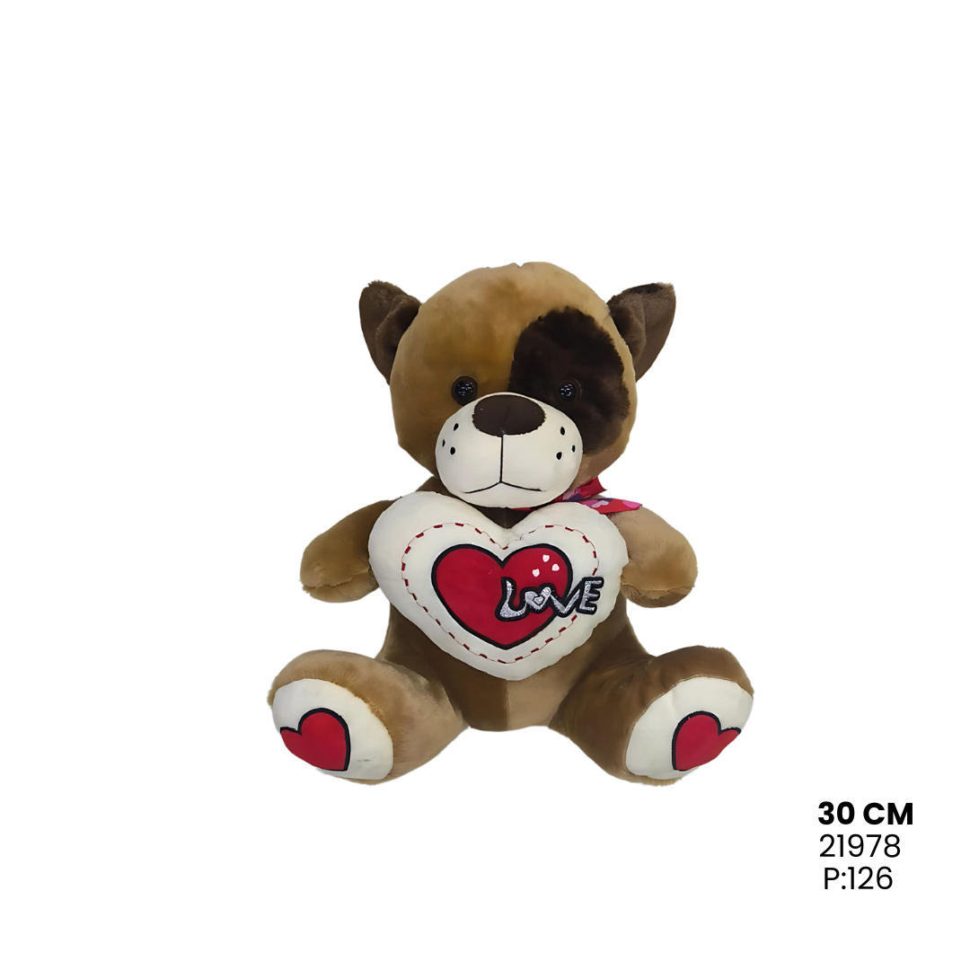Peluche Perro Corazón