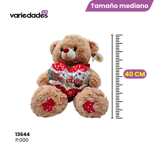 Peluche oso corazón