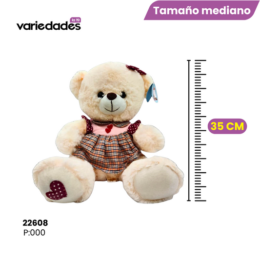 Peluche osa vestido