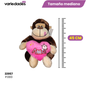 peluche mono con corazón