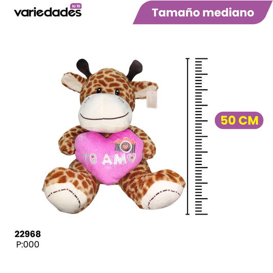 Peluche jirafa con Corazón