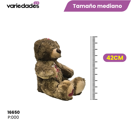 Peluche oso corazón