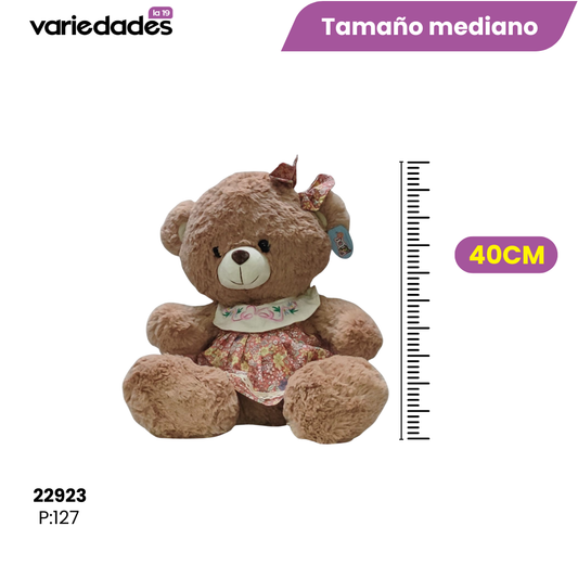 Peluche osa vestido mediano