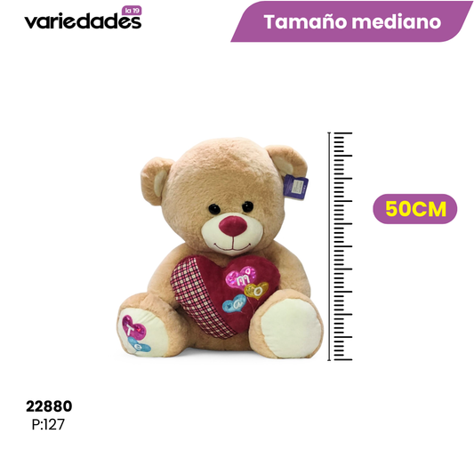 Peluche oso con corazón